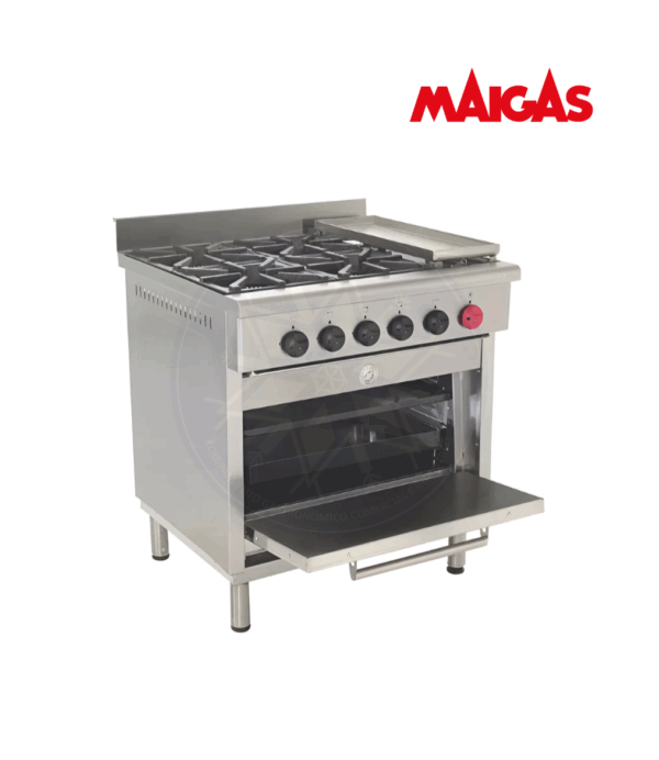 Cocina 4 Platos con Churrasquera Maigas - Imagen 3