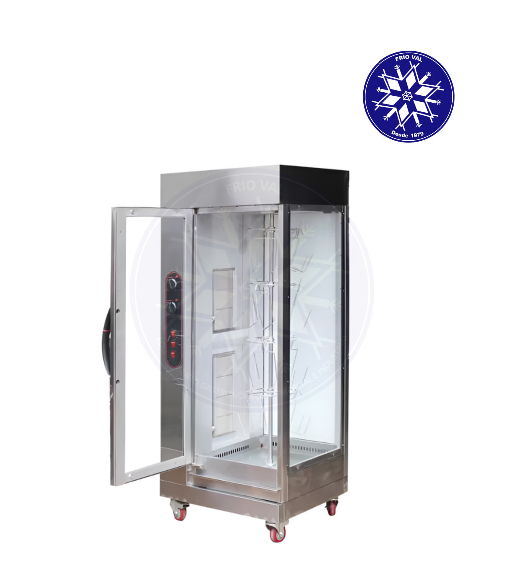 Asadora de Pollos a Gas Vertical Frioval - Imagen 3