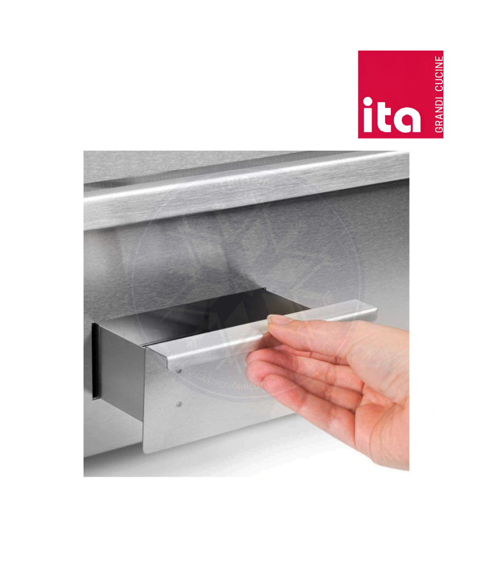 Churrasquera Lisa a Gas 50x35 cm Sobremesa Ita - Imagen 2