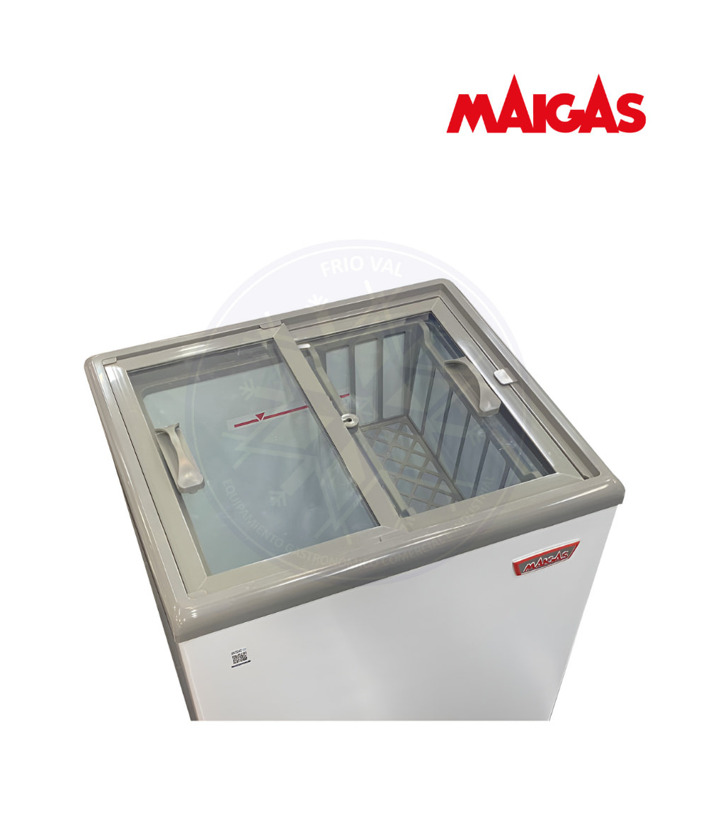 Congelador 100 lt Dual Tapa Vidrio Maigas - Imagen 2