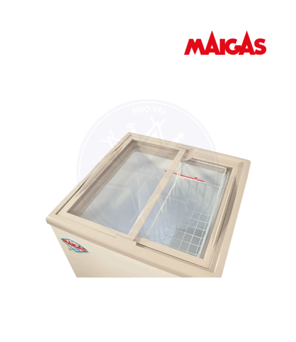 Congelador 100 lt Dual Tapa Vidrio Maigas - Imagen 2