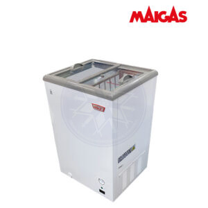 Congelador 100 lt Dual Tapa Vidrio Maigas