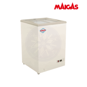 Congelador 100 lt Dual Tapa Vidrio Maigas