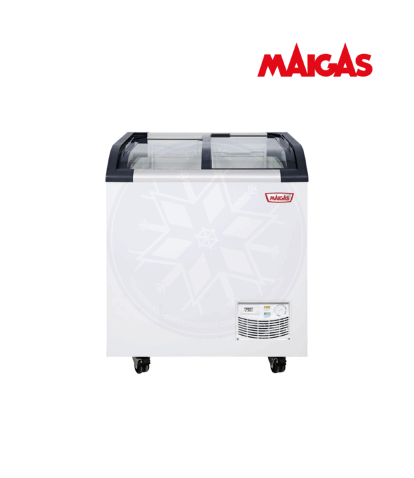 Congelador 163 lt Dual Tapa Vidrio Curvo Maigas - Imagen 3