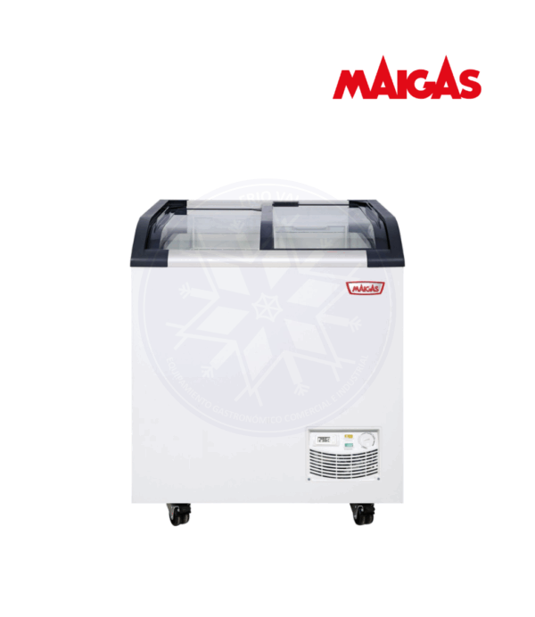 Congelador 163 lt Dual Tapa Vidrio Curvo Maigas - Imagen 3