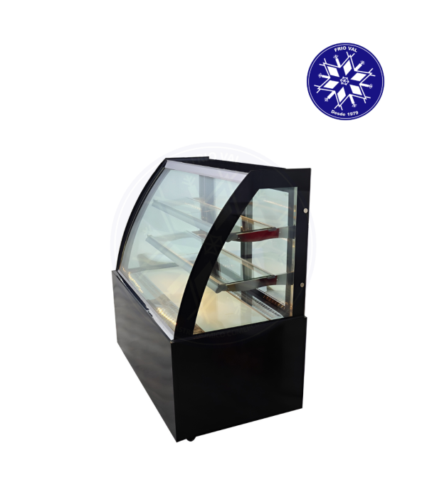 Vitrina Pastelera 1.5 mt Vidrio Curvo Frioval - Imagen 2