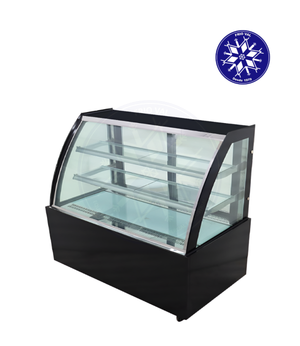 Vitrina Pastelera 1.5 mt Vidrio Curvo Frioval
