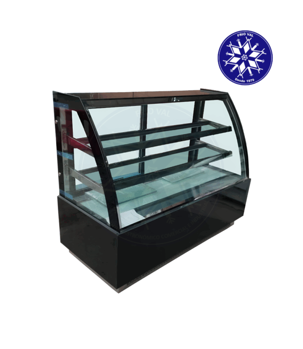 Vitrina Pastelera 1.5 mt Vidrio Curvo Frioval
