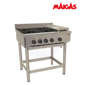 Anafe 4 Platos con Churrasquera Maigas