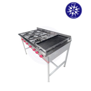 Anafe 6 Platos con Churrasquera Frioval