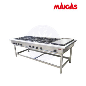 Anafe 8 Platos con Churrasquera Maigas