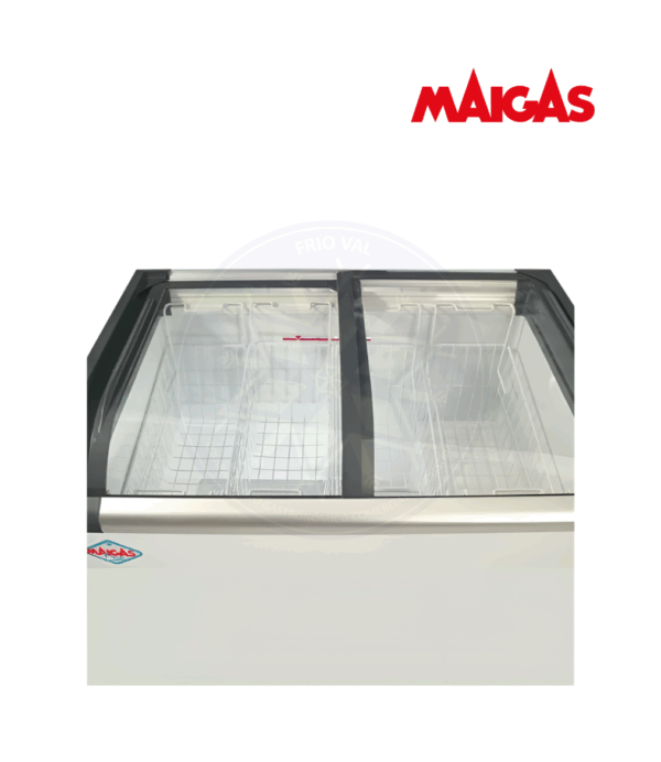 Congelador 273 lt Dual Tapa Vidrio Curvo Maigas - Imagen 2