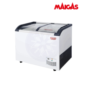 Congelador 273 lt Dual Tapa Vidrio Curvo Maigas