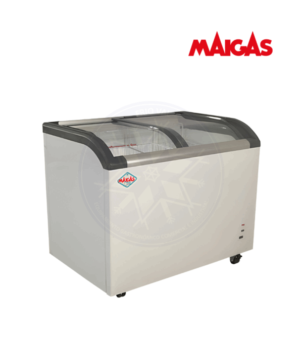 Congelador 273 lt Dual Tapa Vidrio Curvo Maigas - Imagen 3