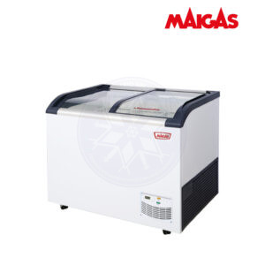 Congelador 273 lt Dual Tapa Vidrio Curvo Maigas