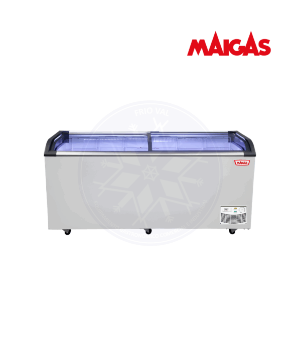 Congelador 562 lt Dual Tapa Vidrio Curvo Maigas - Imagen 3