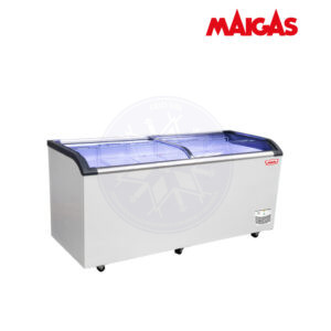 Congelador 562 lt Dual Tapa Vidrio Curvo Maigas