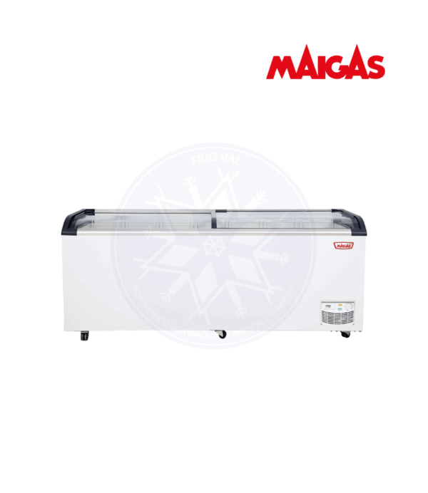 Congelador 654 lt Dual Tapa Vidrio Curvo Maigas - Imagen 3