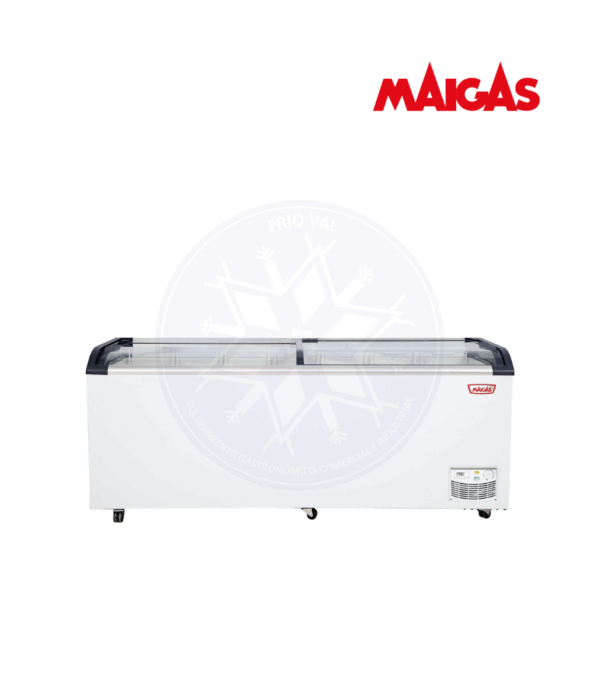Congelador 654 lt Dual Tapa Vidrio Curvo Maigas - Imagen 2