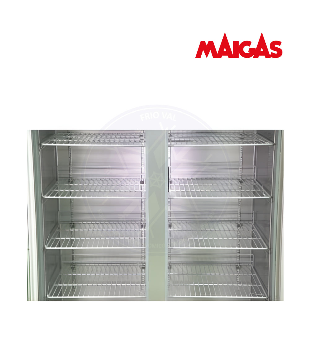 Congelador 1000 lt Vertical 2 Puertas de Vidrio Maigas - Imagen 2