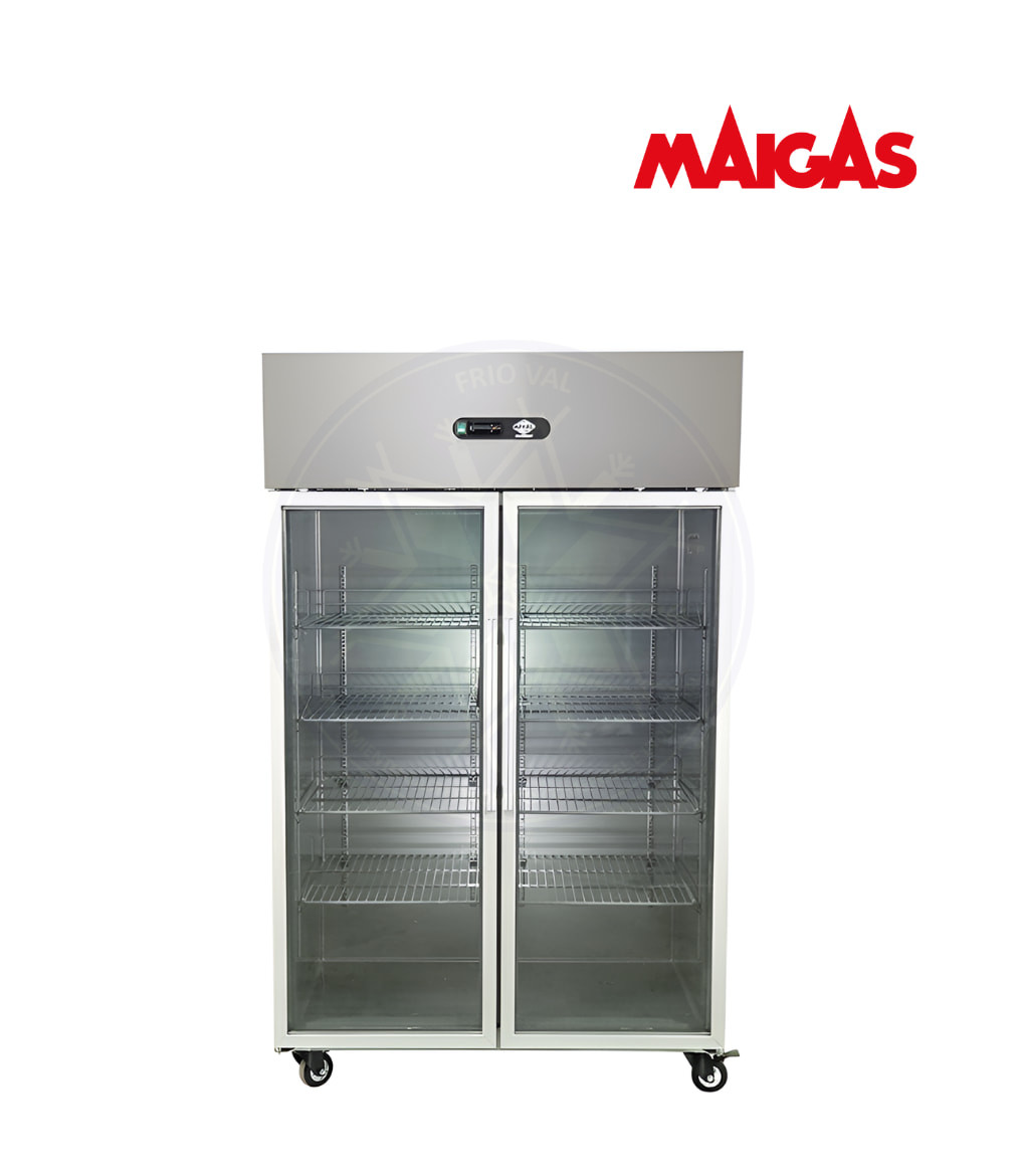 Congelador 1000 lt Vertical 2 Puertas de Vidrio Maigas - Imagen 3