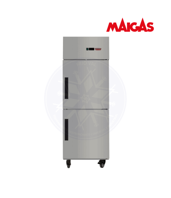 Congelador 500 lt Vertical 2 Puertas de Acero Maigas - Imagen 3