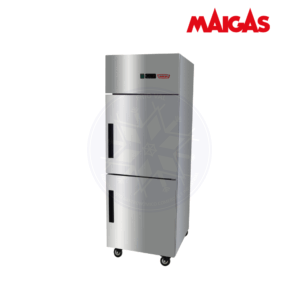 Congelador 500 lt Vertical 2 Puertas de Acero Maigas
