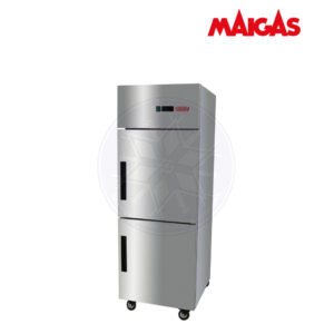 Congelador 500 lt Vertical 2 Puertas de Acero Maigas