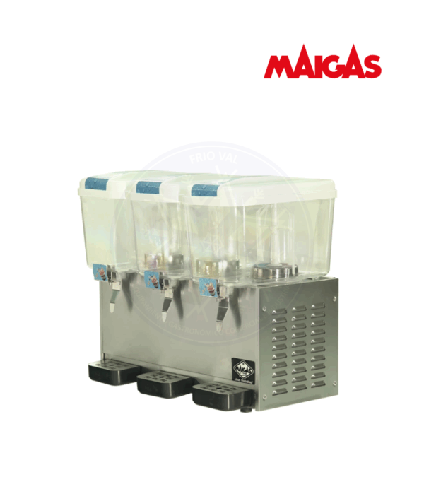 Dispensadora de Jugos 3 Depósitos de 18 lt Maigas