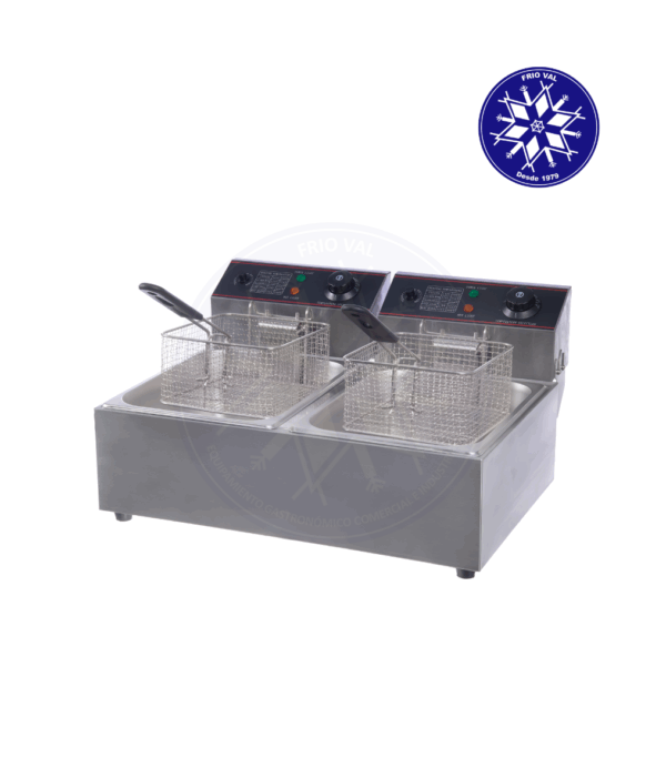 Freidora Eléctrica 2 Depósitos 5.5 lt Sobremesa Frioval - Imagen 3