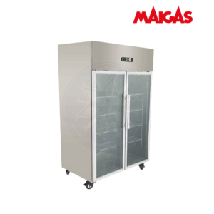 Refrigerador Industrial 1000 lt 2 Puertas de Vidrio Maigas