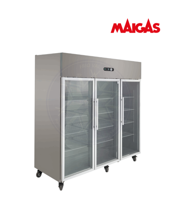 Refrigerador Industrial 1500 lt 3 Puertas de Vidrio Maigas