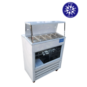 Salsera Refrigerada 5 Depósitos con Vitrina Frioval