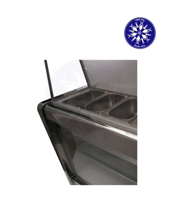 Salsera Refrigerada 4 Depósitos con Vitrina Frioval - Imagen 2