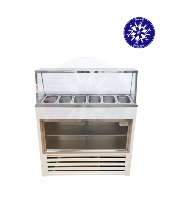 Salsera Refrigerada 6 Depósitos con Vitrina Frioval - Imagen 3