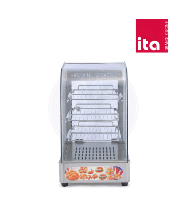 Vitrina de Calor 33 cm Acero Inoxidable Ita - Imagen 2