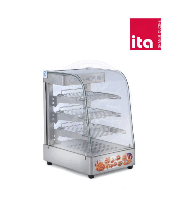 Vitrina de Calor 33 cm Acero Inoxidable Ita - Imagen 3