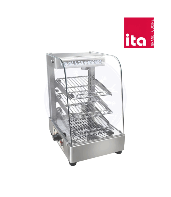 Vitrina de Calor 33 cm Acero Inoxidable Ita