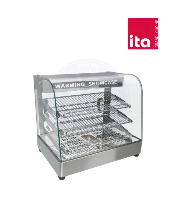 Vitrina de Calor 66 cm Acero Inoxidable Ita