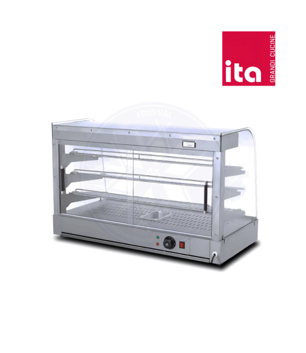 Vitrina de Calor 90 cm Acero Inoxidable Ita - Imagen 3