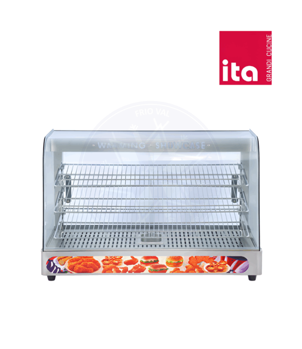 Vitrina de Calor 90 cm Acero Inoxidable Ita - Imagen 2
