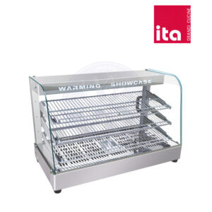Vitrina de Calor 90 cm Acero Inoxidable Ita