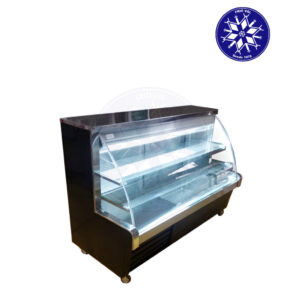Vitrina Refrigerada 1.5 mt Vidrio Curvo Frioval