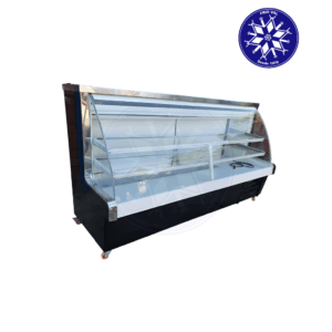 Vitrina Refrigerada 2 mt Vidrio Curvo Frioval