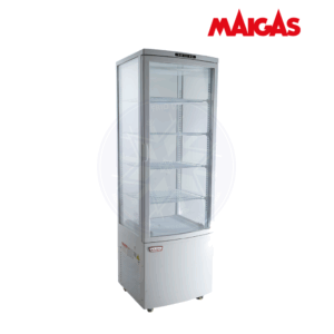 Vitrina Pastelera 218 lt Vertical Blanca Maigas