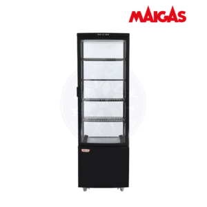 Vitrina Pastelera 218 lt Vertical Negra Maigas
