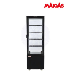 Vitrina Pastelera 218 lt Vertical Negra Maigas