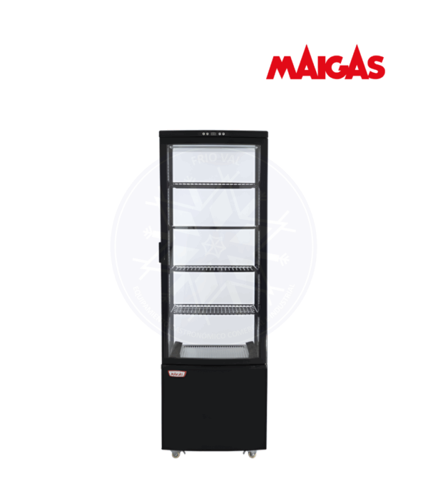 Vitrina Pastelera 218 lt Vertical Negra Maigas