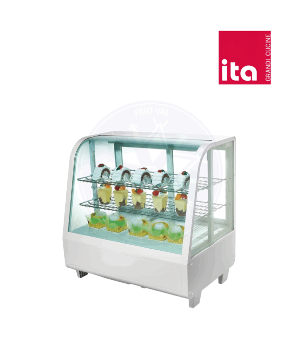 Vitrina Pastelera 100 lt Sobremesa Blanca Ita - Imagen 3