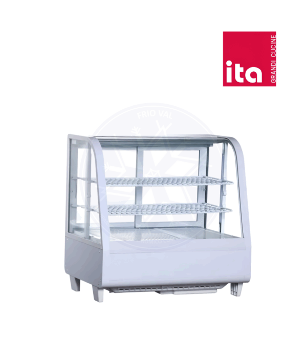 Vitrina Pastelera 100 lt Sobremesa Blanca Ita